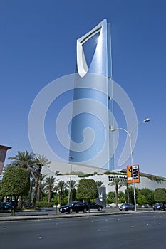 RIYADH - October 21: Al Mamlaka Tower and Surroundings on October 21, 2007 in Riyadh, Saudi Arabia.