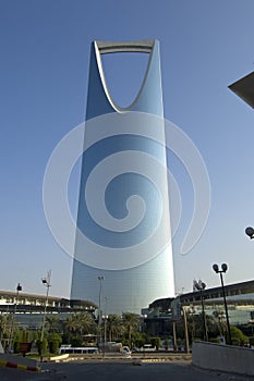 RIYADH - October 21: Al Mamlaka Tower and Surroundings on October 21, 2007 in Riyadh, Saudi Arabia. photo