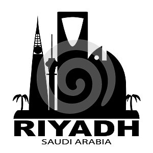 Riyadh Saudi Arabia skyline silhouette