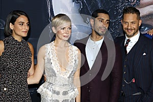 Riz Ahmed, Reid Scott, Tom Hardy and Michelle Williams