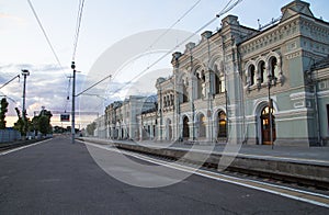 Rizhsky railway station Rizhsky vokzal, Riga station is one of the nine main railway stations in Moscow, Russia