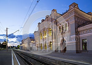 Rizhsky railway station Rizhsky vokzal, Riga station is one of the nine main railway stations in Moscow, Russia