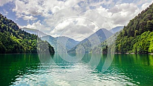 Rizza lake in the Abhazia