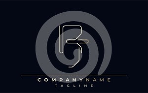 RJ Abstract Line Style Logo photo