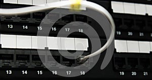 RJ11 cable connect to panel photo