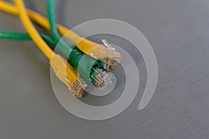 Rj cable Registered Jack 45, to connect different devices to each other using a special cable - twisted pair