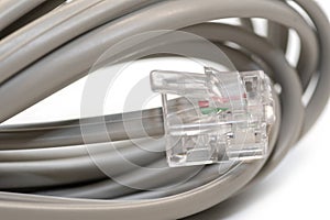 RJ25 Extension Cable with 6 pin 6p6c connector