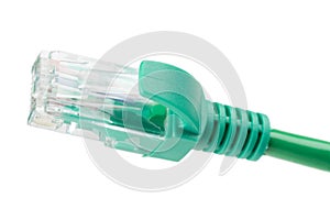 RJ45 LAN connector - green