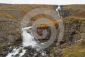 Rjúkandafoss waterfall, Iceland