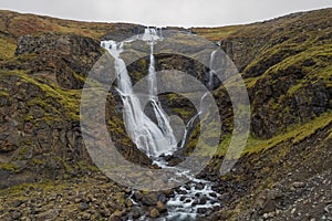 Rjúkandafoss waterfall, Iceland