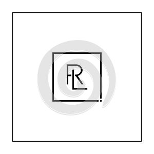 RL Vector Logo Template - Simple Icon for Initial Letter R and L Monogram photo