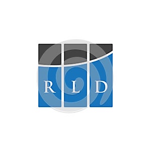 RLD letter logo design on WHITE background. RLD creative initials letter logo concept. RLD letter design.RLD letter logo design on photo