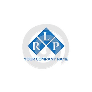 RLP letter logo design on WHITE background. RLP creative initials letter logo concept.