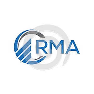 RMA abstract technology logo design on white background. RMA creative initials letter logo concept