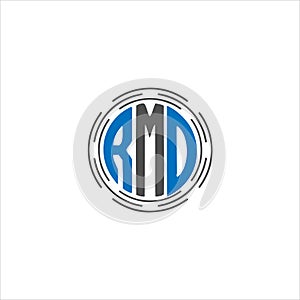 rmd Unique abstract geometric logo design