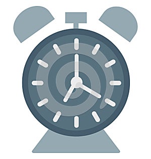 Timepiece, Clock Isolated Vector Icon editable