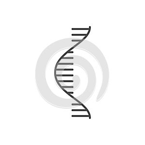 RNA related vector thin line icon photo