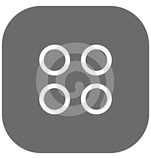 Button Isolated Vector Icon for Sewing and Tailoring