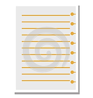 Document Isolated Vector Icon Editable