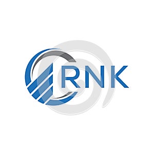 RNK abstract technology logo design on white background. RNK creative initials letter logo concept