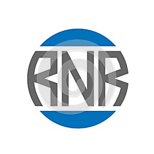 RNR letter logo design on white background. RNR creative initials circle logo concept. RNR letter design
