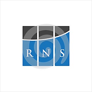 RNS letter logo design on WHITE background. RNS creative initials letter logo concept. RNS letter design