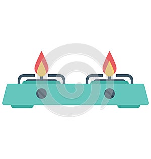 Stove Isolated Vector Icon editable