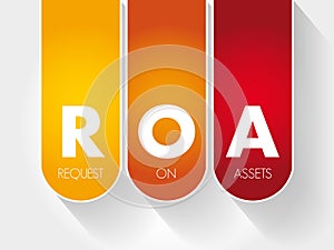 ROA - Return On Assets acronym