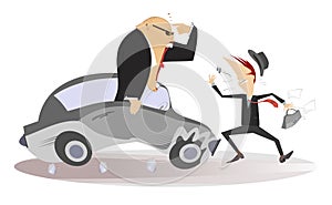 Road accident illustration