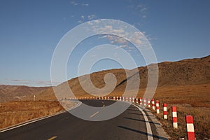 Road across the mountain