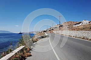 Road adjacent to the Sea