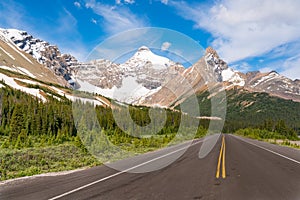 Road Along the Icefields Parkway