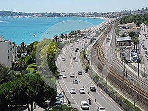 The road along the sea. France.