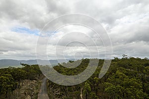 Road Along The Top Of a Mountain Range