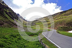 The road in the alps