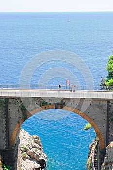 Road of Amalfi coast, Italy