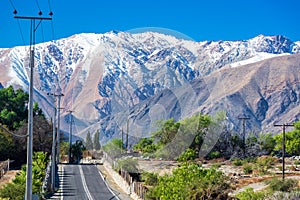 Road Through Andes Mountains