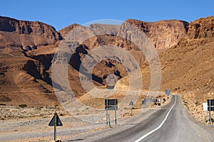 A road through the Anti-Atlas in Morocco