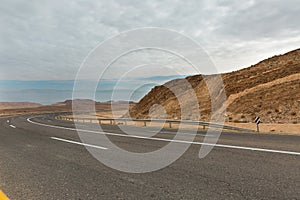 Road in the Arava desert