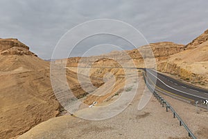 Road in the Arava desert