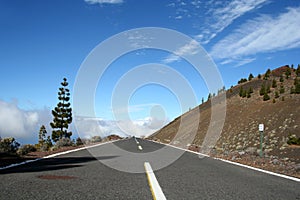 The road around Teide volcano photo