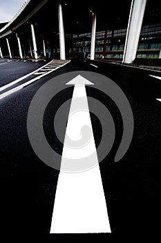 Road, arrow direction