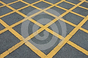 Road asphalt texture with lines yellow pattern