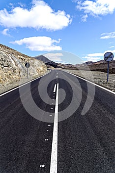 Road at Astronomical Viewpoint of Sicasumbre - Fuerteventura