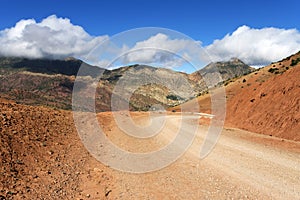 Road in Atlas Mountains, Morocco