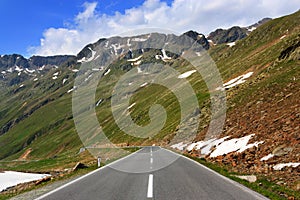 Road in Austrian alps