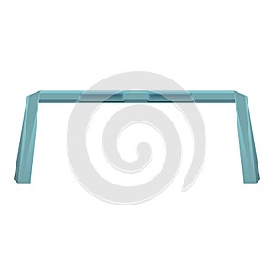 Road barrier icon, cartoon style