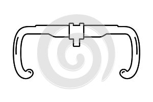 Road Bike Handlebars Vector