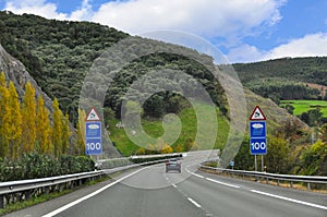 Road from Bilbao to Santander, Spain