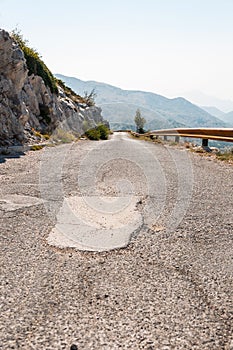 Road in Biokovo mountains